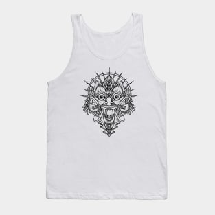 Balinese Rangda in Simple Sketch Style Tank Top